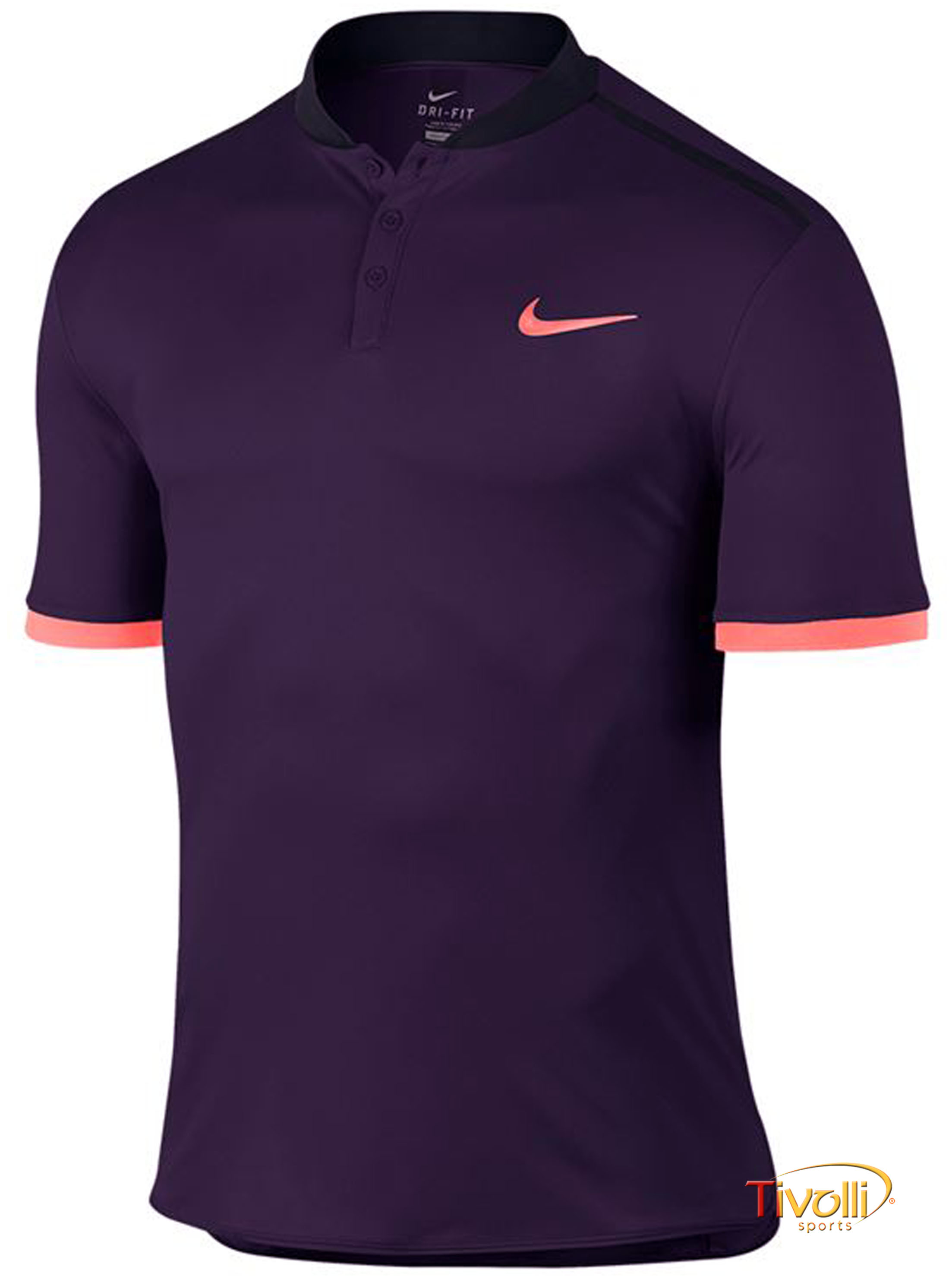 Camisa Polo Nike Court Advantage Premier Tennis > Uva e Laranja Flúor >