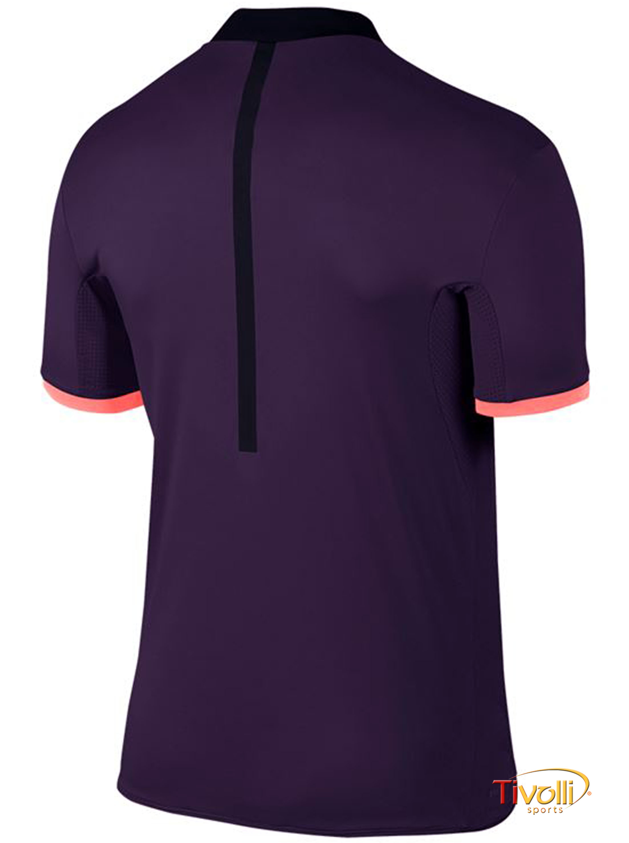 Camisa Polo Nike Court Advantage Premier Tennis > Uva e Laranja Flúor >