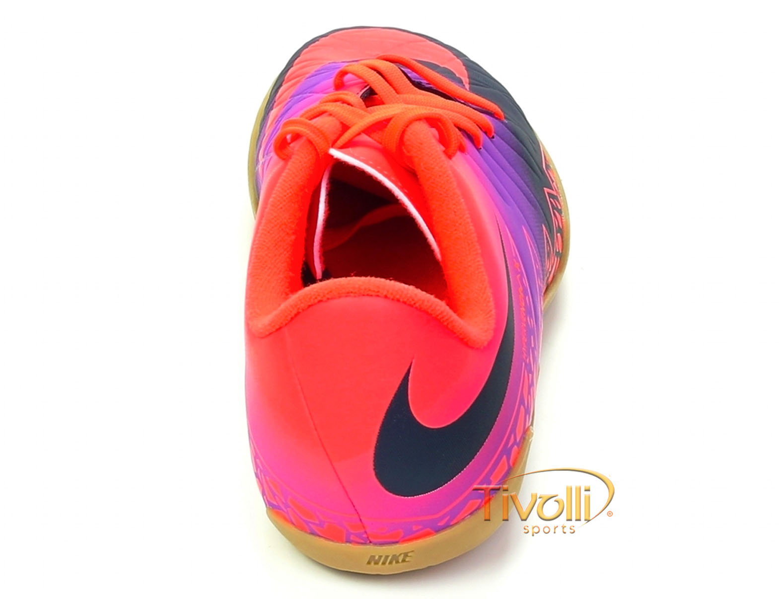 Chuteira Nike Hypervenom Phelon II IC > Infantil Laranja e Roxa >