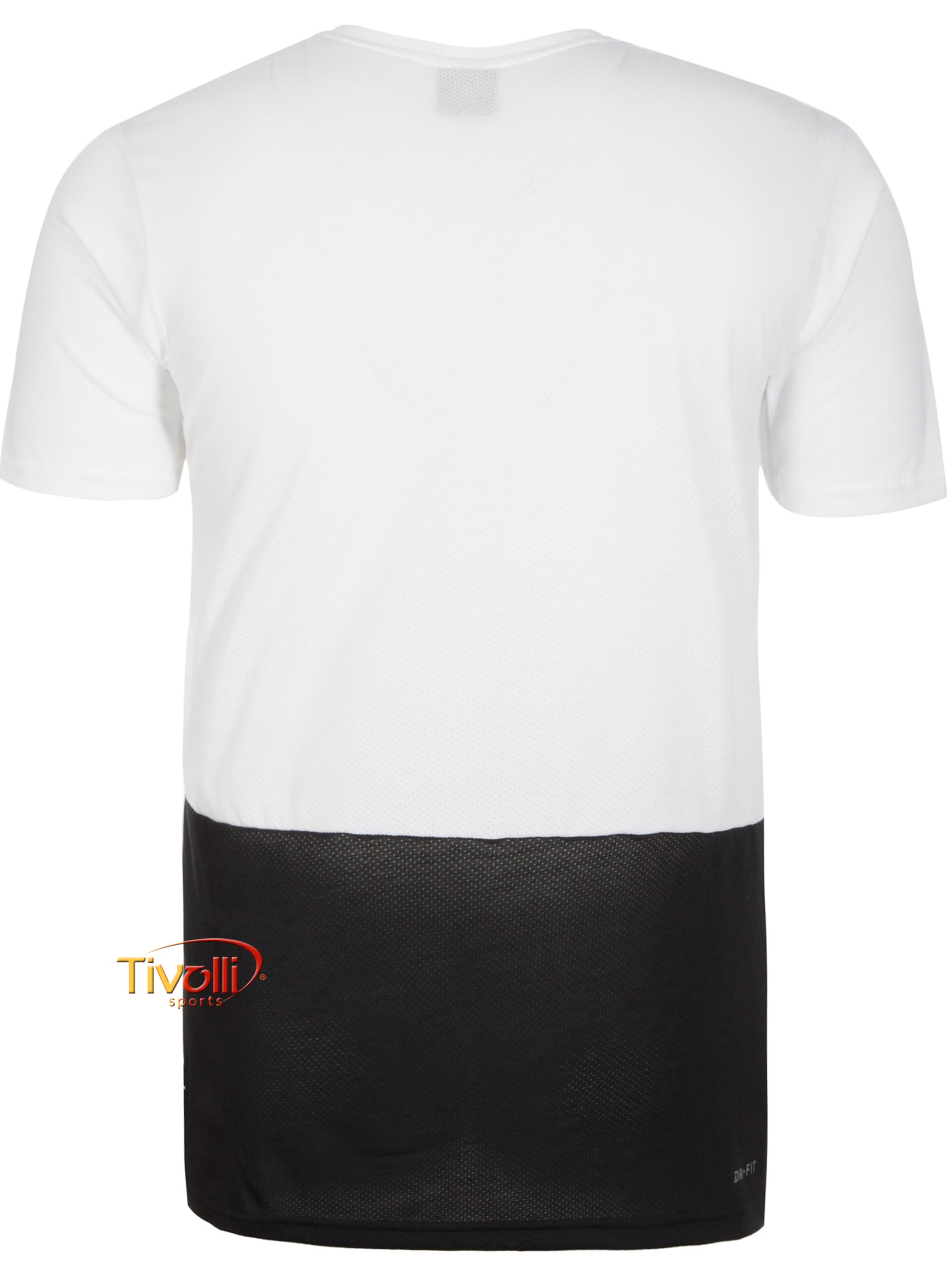 Camiseta NikeCourt Dry Top Baseline > Branca e Preta >