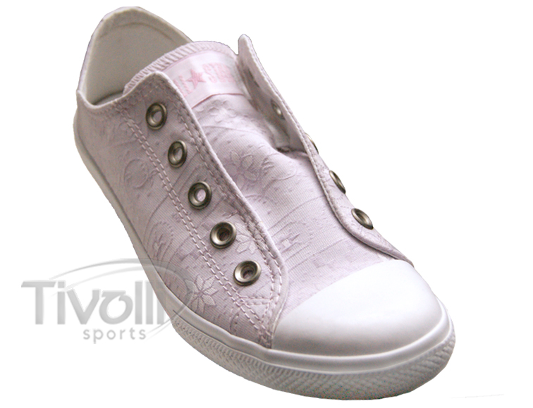 Converse All Star Slim Light Flowers > Lilás - Modelo Sem Cadarço Slip >