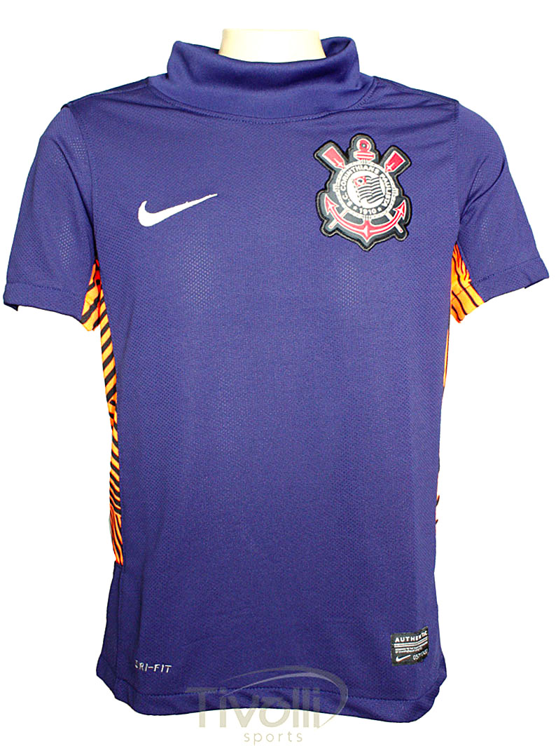 Camisa Nike Corinthians Goleiro infantil s/nº > Roxo/Laranja - Ref ...