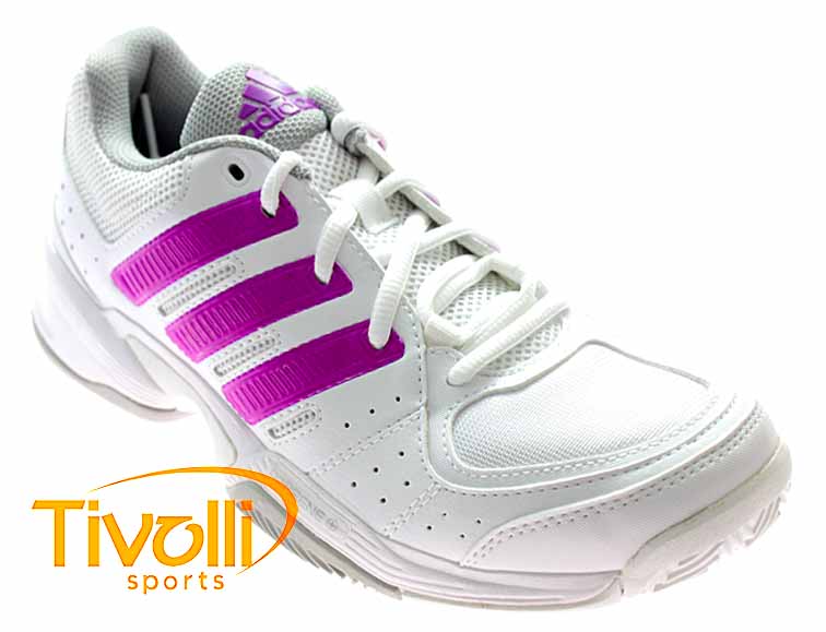 tenis adidas feminino branco com roxo