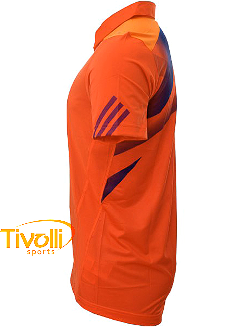 Polo Adidas Adizero Masculino > Laranja/Azul - Ref: G69285 # >