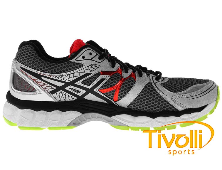 本A-16 9 ④ Tênis Asics Gel-Pulse 16 SE Masculino - Cinza+Vermelho | Netshoes