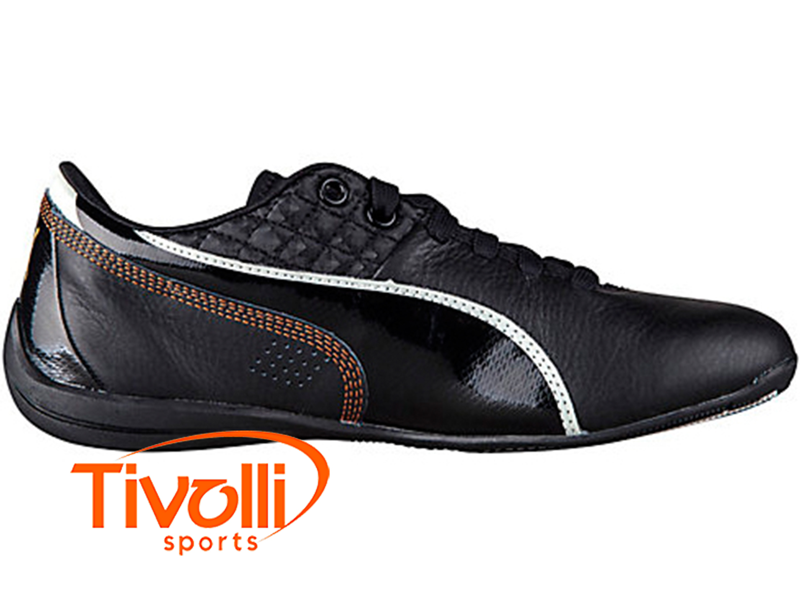 Tênis Puma Drift Cat 6 Wn's Shimmer > Preto e Laranja >