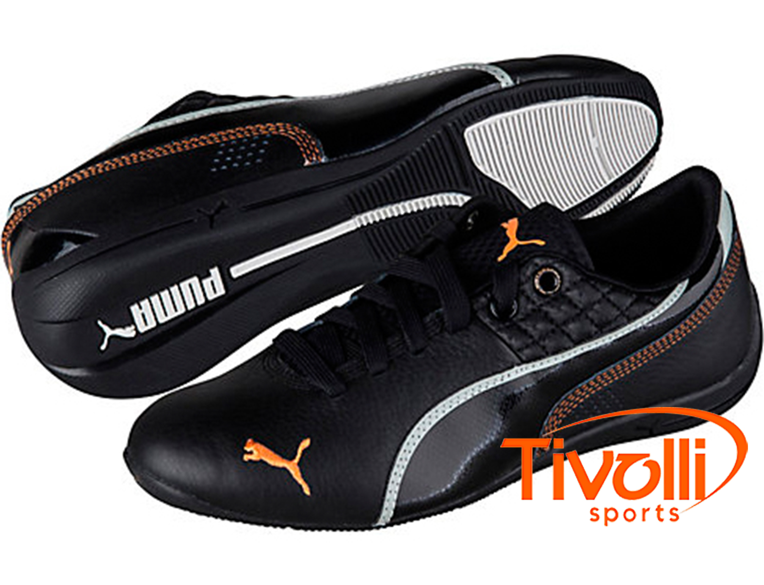 Tênis Puma Drift Cat 6 Wn's Shimmer > Preto e Laranja >