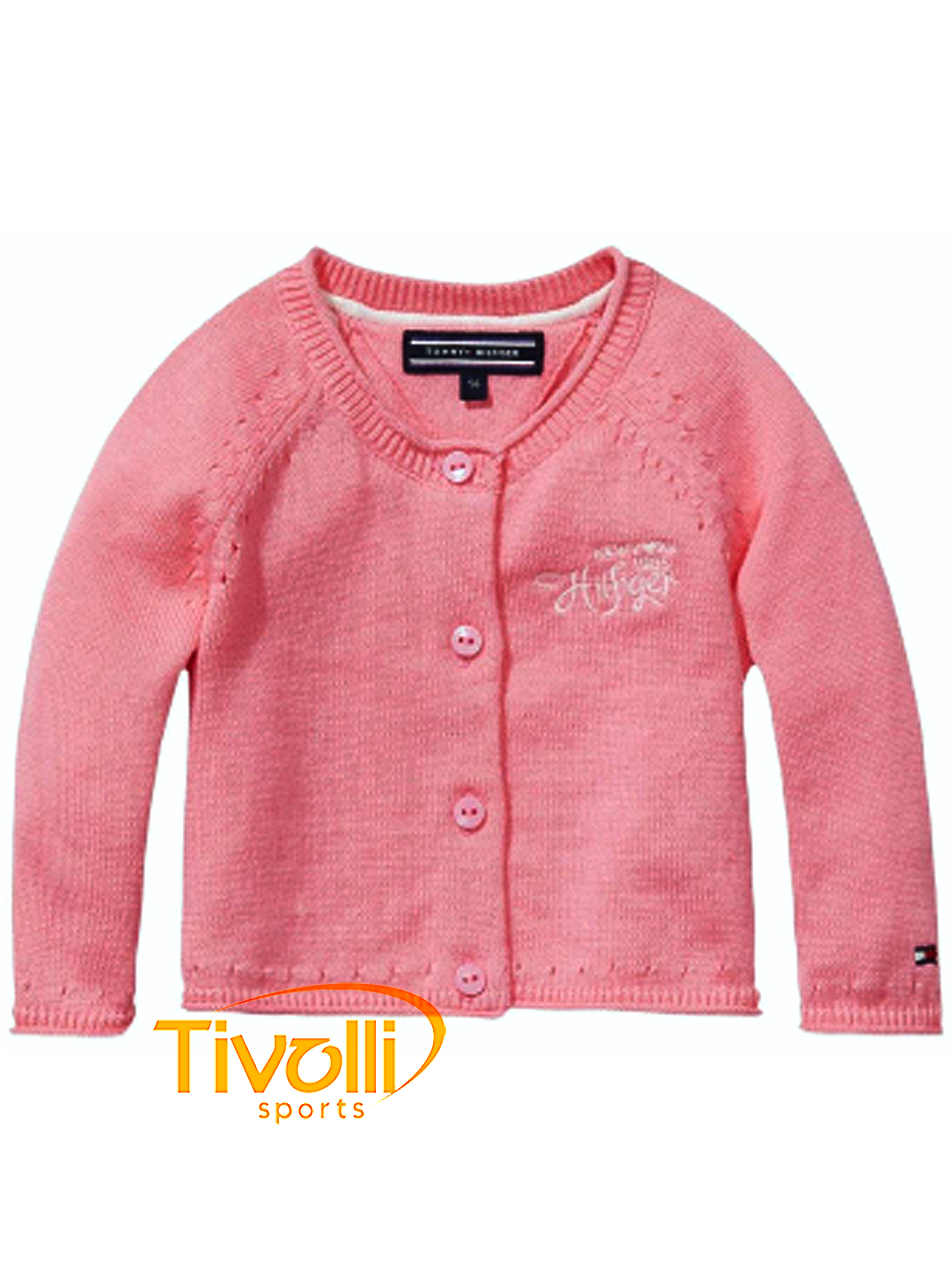 Cardigan Tommy Hilfiger Baby Girl > Combed Cotton Pink >