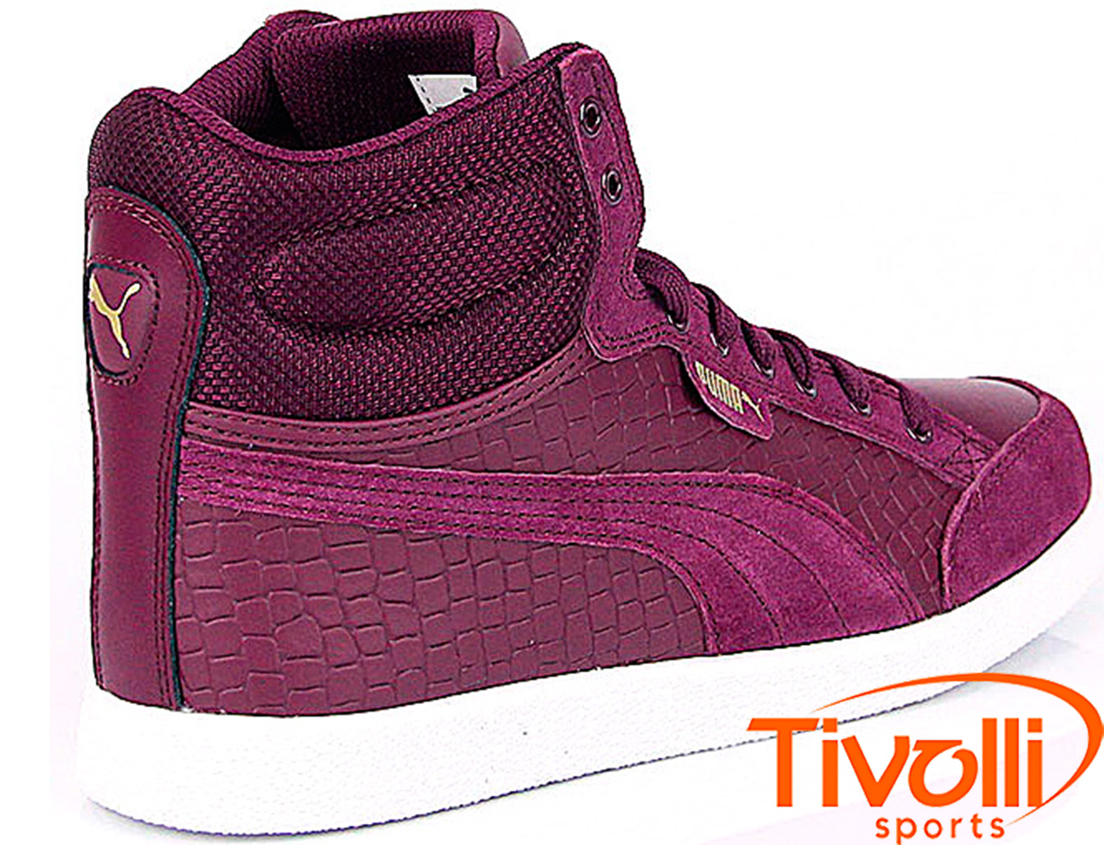 Puma Ikaz Mid Puma Feminino Cano Alto Tênis Puma Ikaz Mid Classic